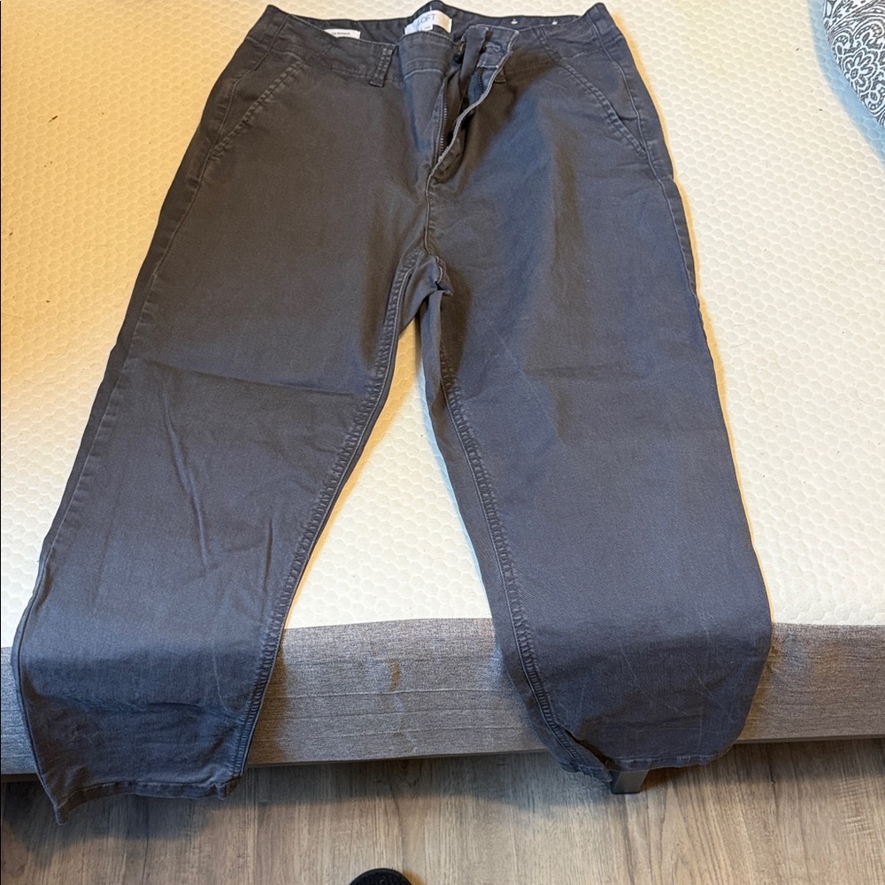 Loft Gray Casual Pants